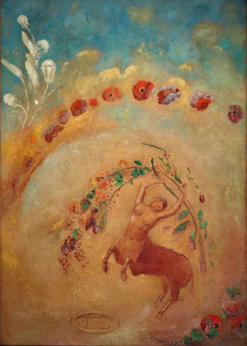 Centaure med vallmo - Odilon Redon