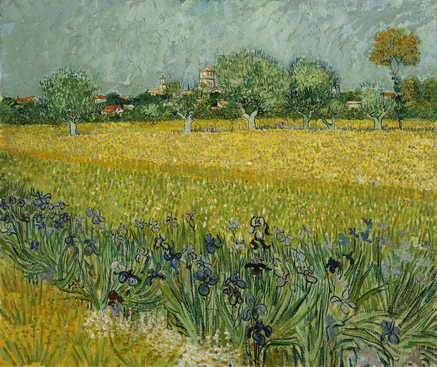 Vetefältet med iris - Vincent van Gogh