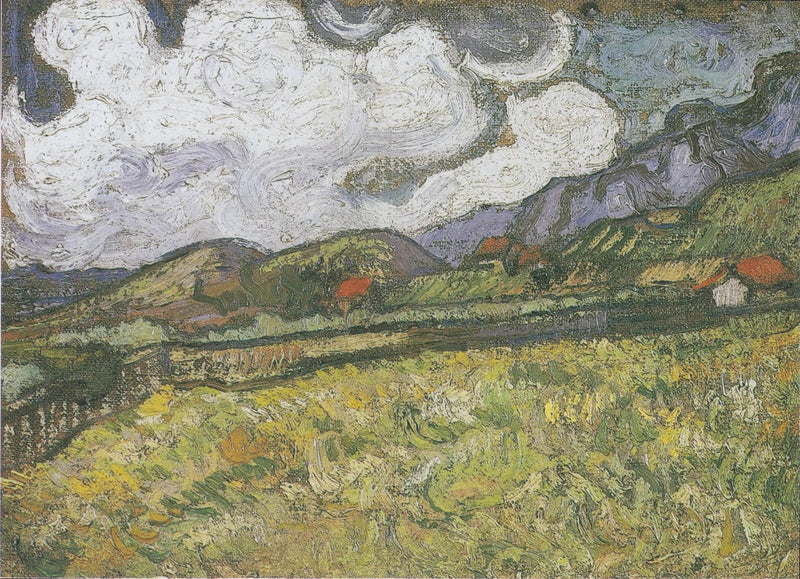 Vetefältet bakom sjukhuset Saint-Paul, Saint-Rémy - Vincent van Gogh