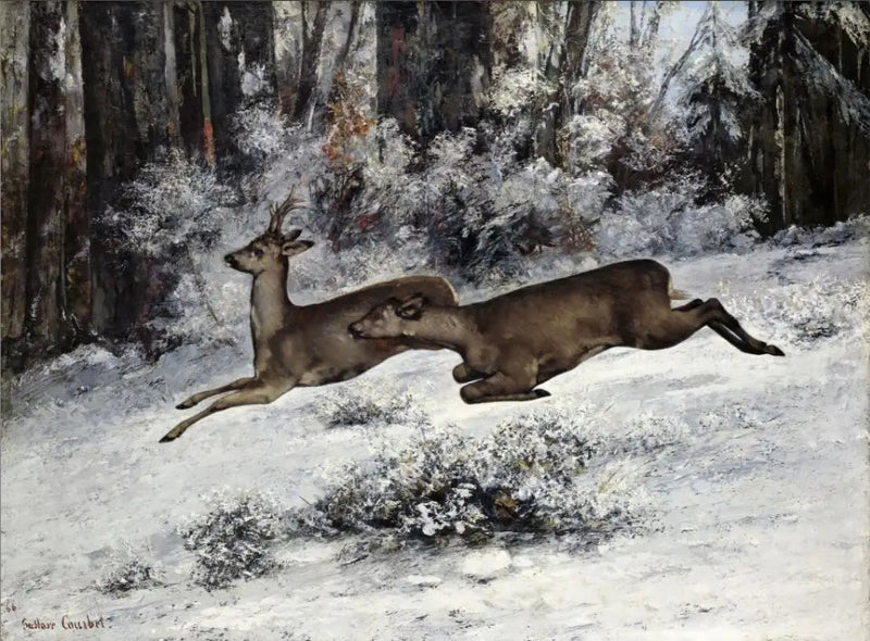 Le Change, jaktavsnitt i Franche-Comté - Gustave Courbet