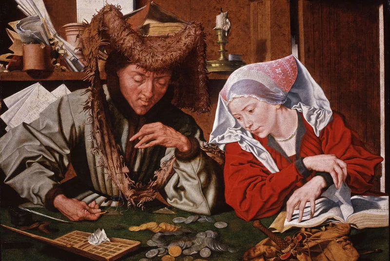 Växelautomaten och hans fru - Marinus van Reymerswale