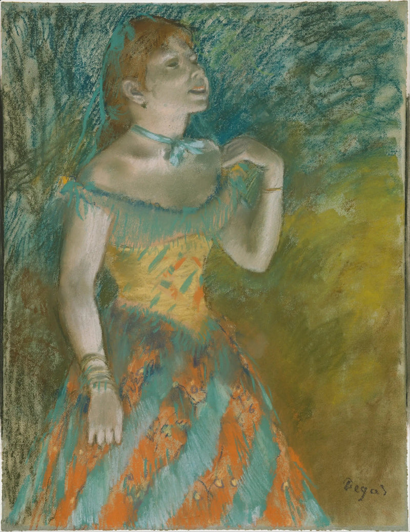Sångaren i grönt - Edgar Degas