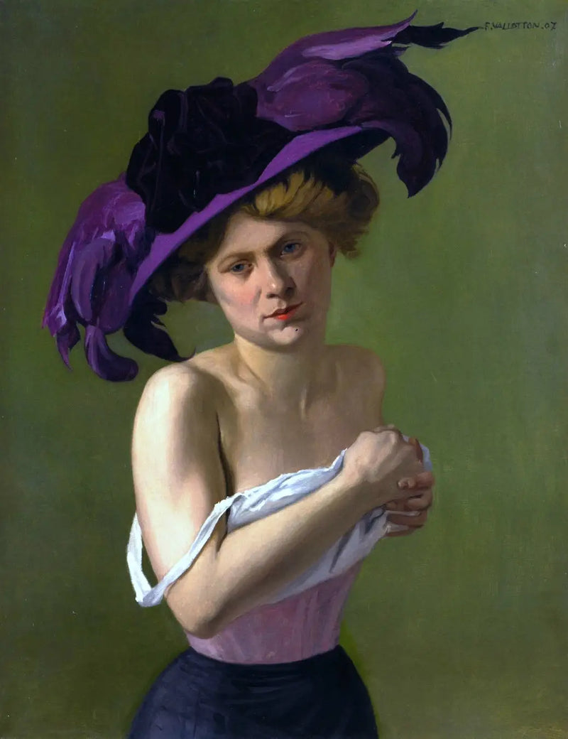 Den lila hatten - Félix Vallotton