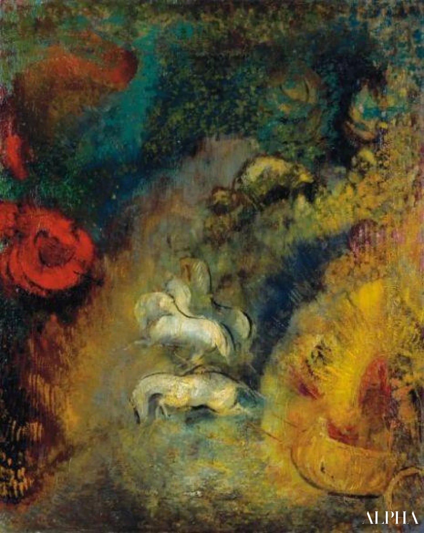 The Chariot of Apollo - Odilon Redon - High-end reproductions of paintings and artworks
