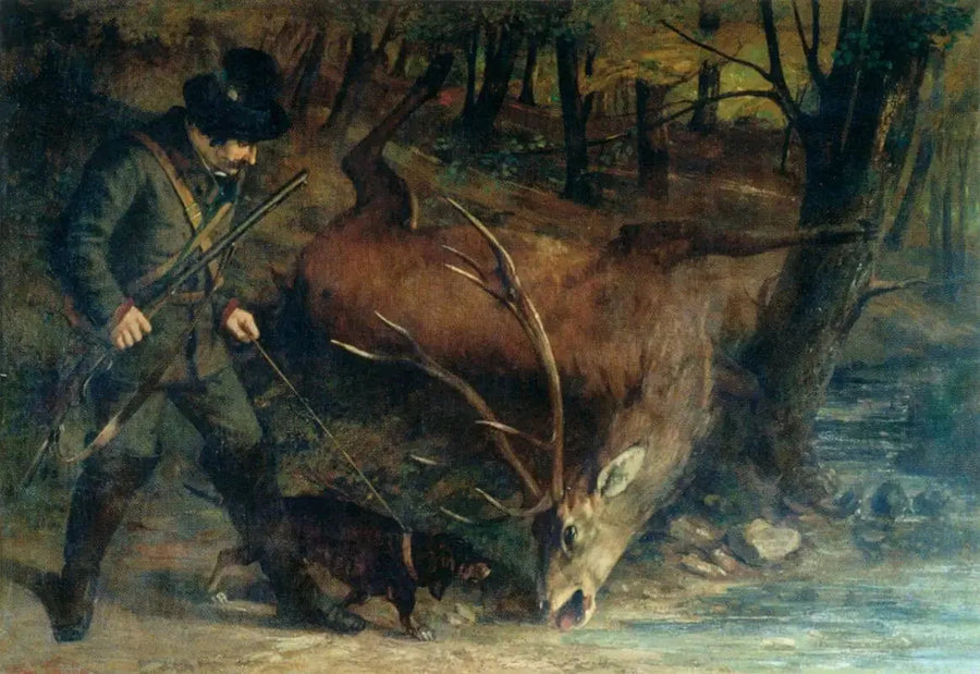 Den tyske jägaren - Gustave Courbet