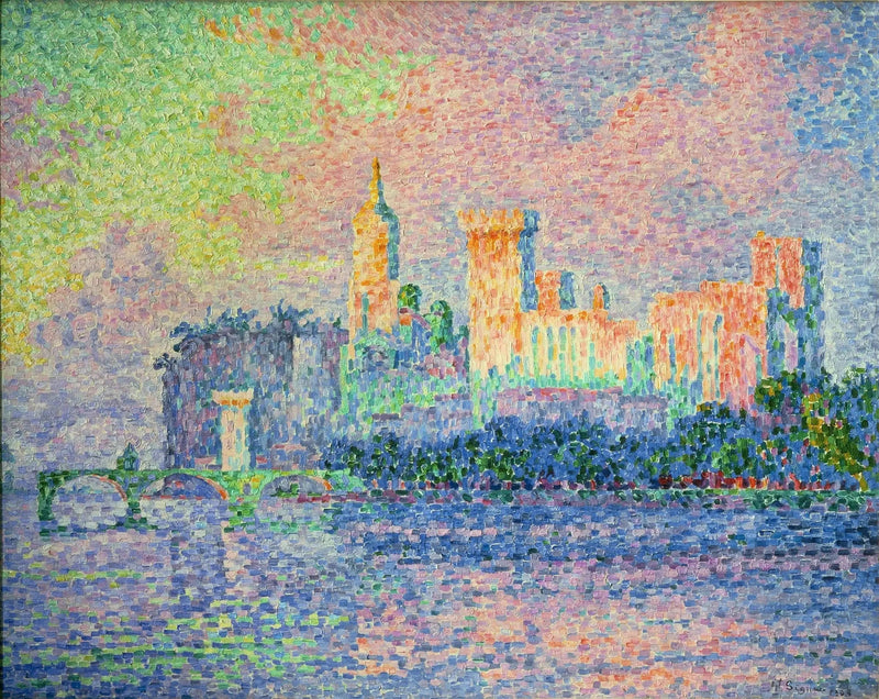 Påvens slott i Avignon - Paul Signac