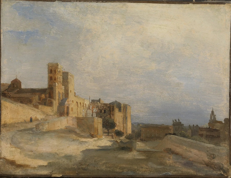 Påvens slott - Jean-Baptiste Camille Corot