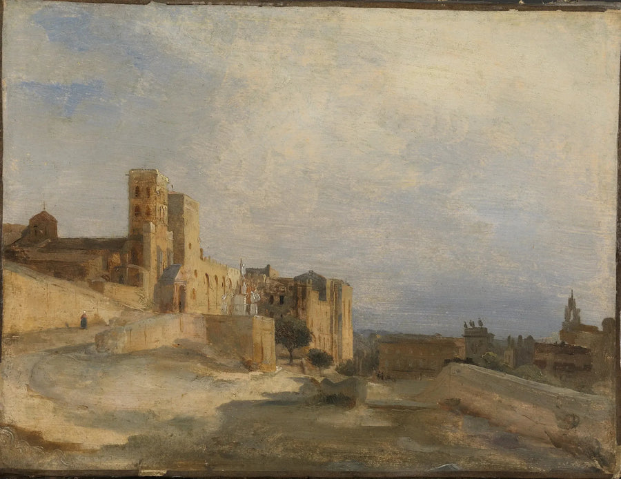 Påvens slott - Jean-Baptiste Camille Corot
