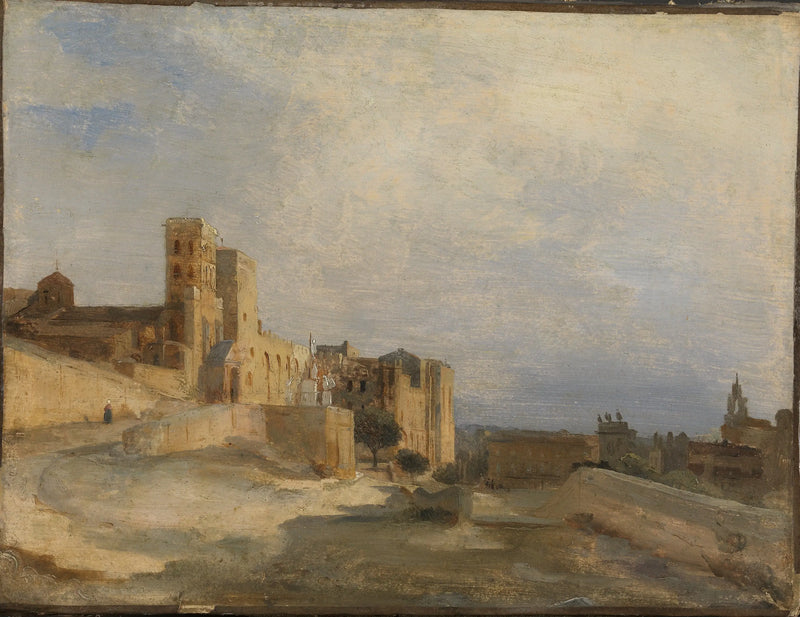 Påvens slott - Jean-Baptiste Camille Corot