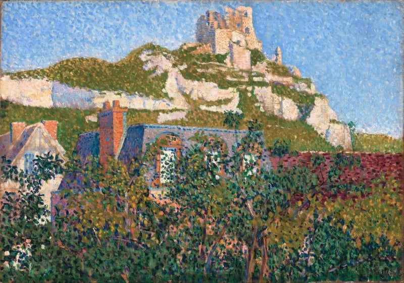 Slottet Gaillard, vy från mitt fönster, Petit-Andely - Paul Signac