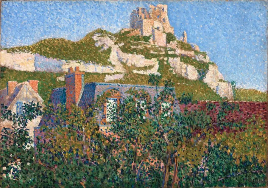Slottet Gaillard, vy från mitt fönster, Petit-Andely - Paul Signac