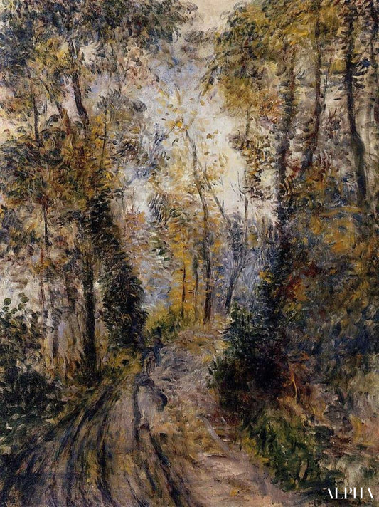 Le chemin à travers la forêt - Pierre-Auguste Renoir - Reproductions de tableaux et peintures haut de gamme