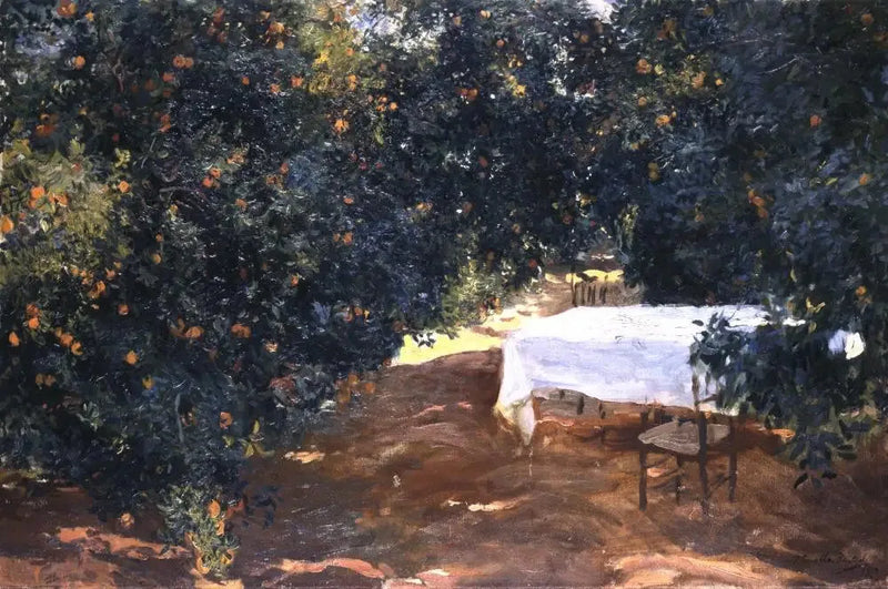 Vägen genom apelsinlundarna, Alcira - Joaquín Sorolla