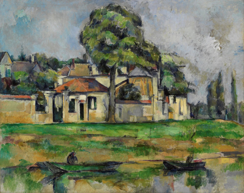 Släntvägen vid Marneflodens strand i Créteil - Paul Cézanne