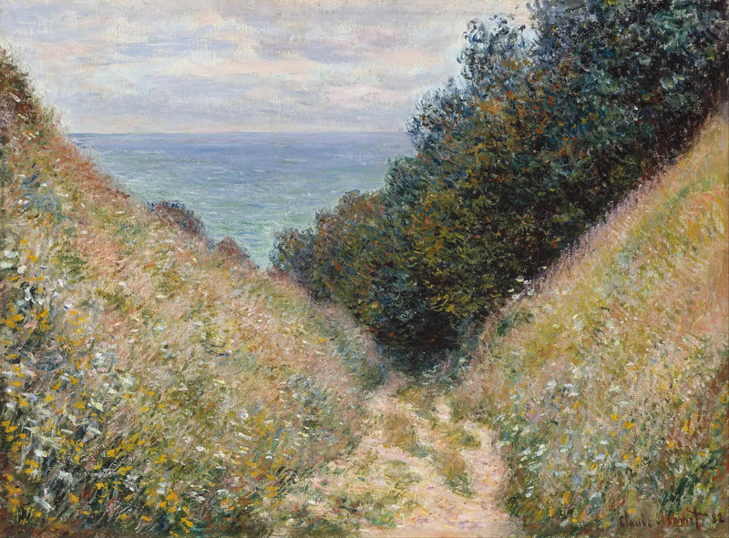 Vägen till La Cavée, Pourville - Claude Monet