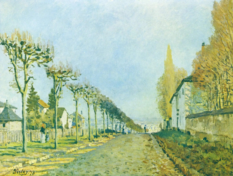 Maskinens väg, Louveciennes - Alfred Sisley
