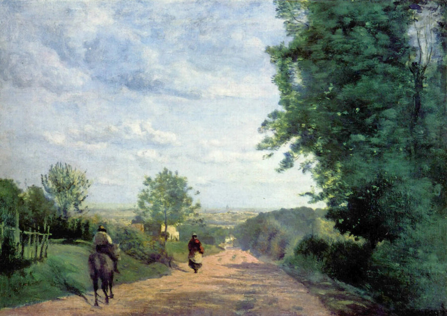 Sèvresvägen. Utsikt över Paris - Jean-Baptiste Camille Corot