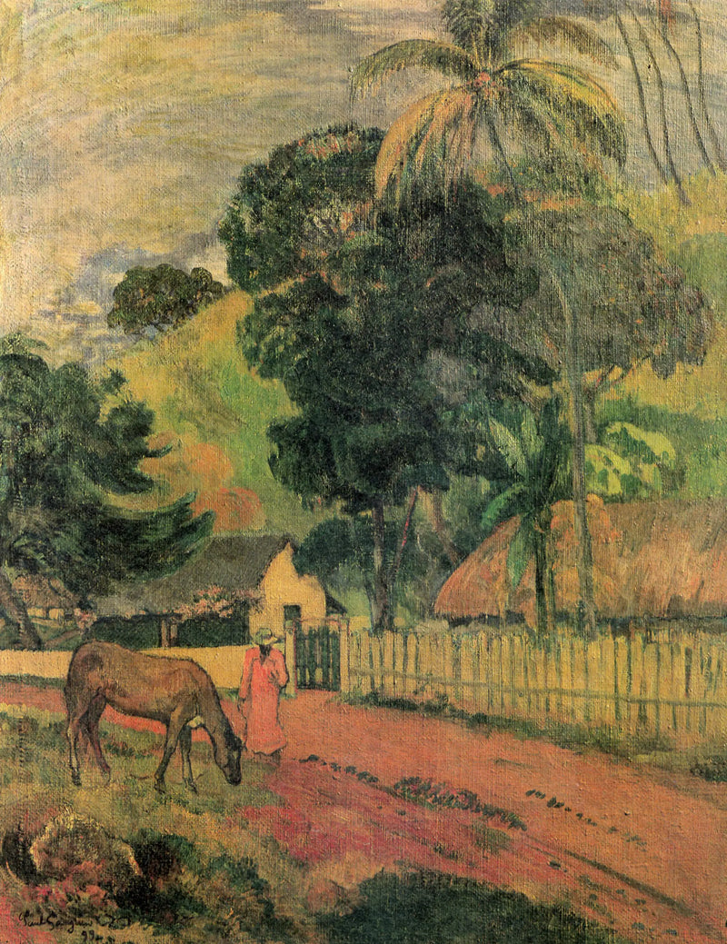 Hästen på vägen - Paul Gauguin
