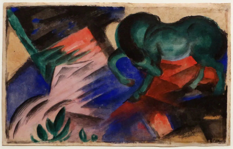 Den gröna hästen - Franz Marc