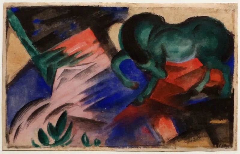 Den gröna hästen - Franz Marc