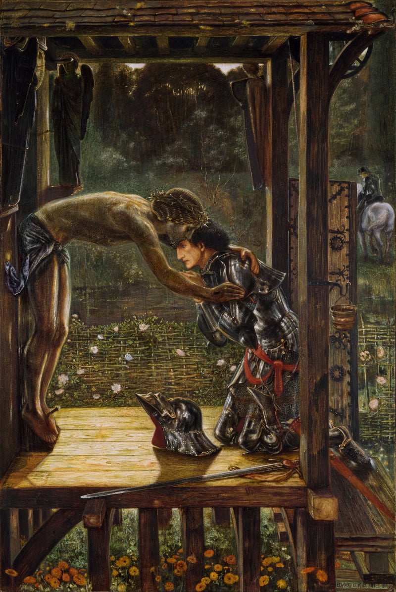 Den barmhärtige riddaren - Edward Burne-Jones