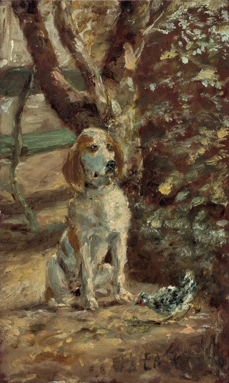 Konstnärens hund Flèche - Henri de Toulouse-Lautrec