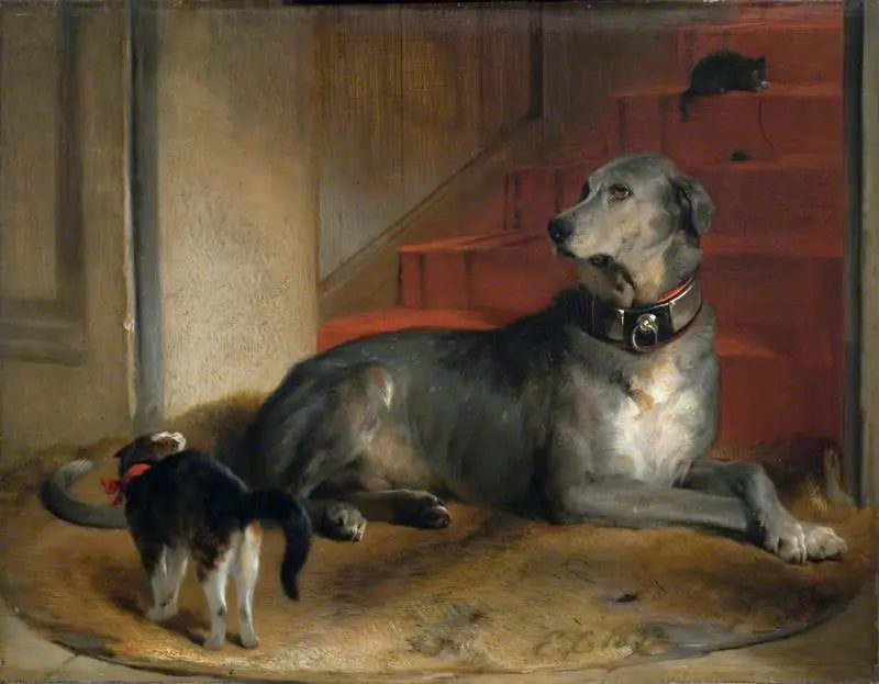 Lady Blessingtons hund: Barriären - Edwin Henry Landseer