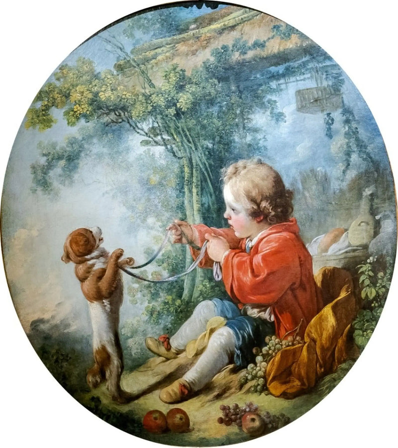 Den lärde hunden - Jean-Honoré Fragonard