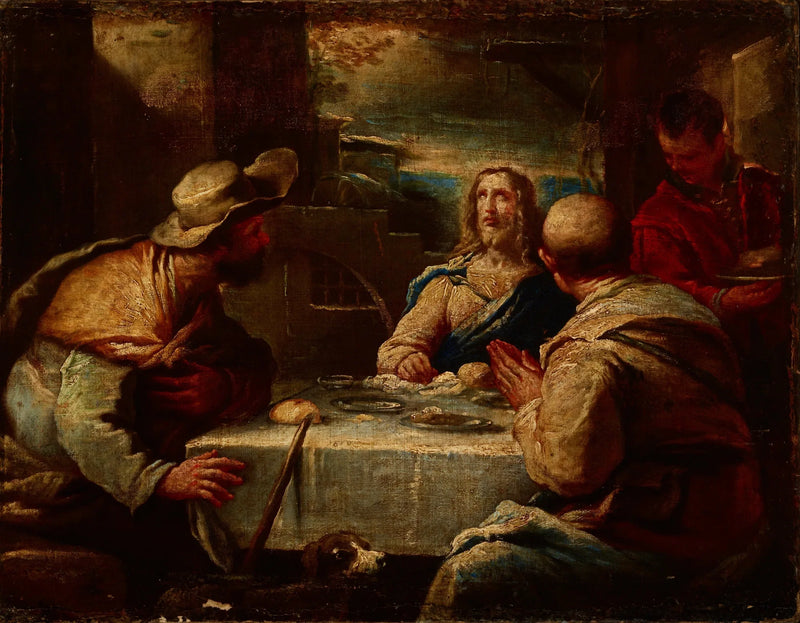 Kristus vid Emmaus - Luca Giordano