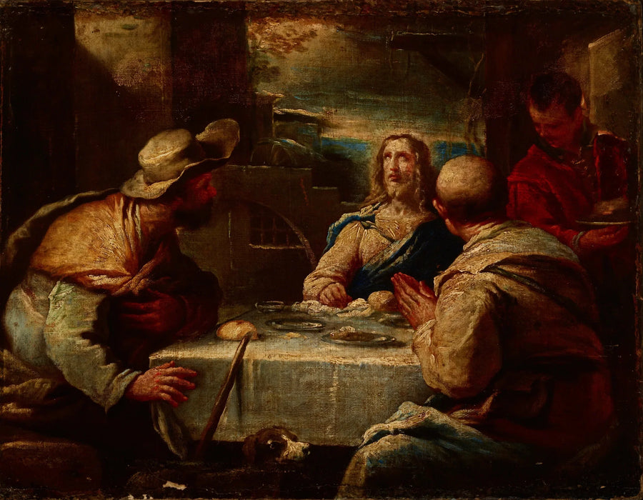 Kristus vid Emmaus - Luca Giordano