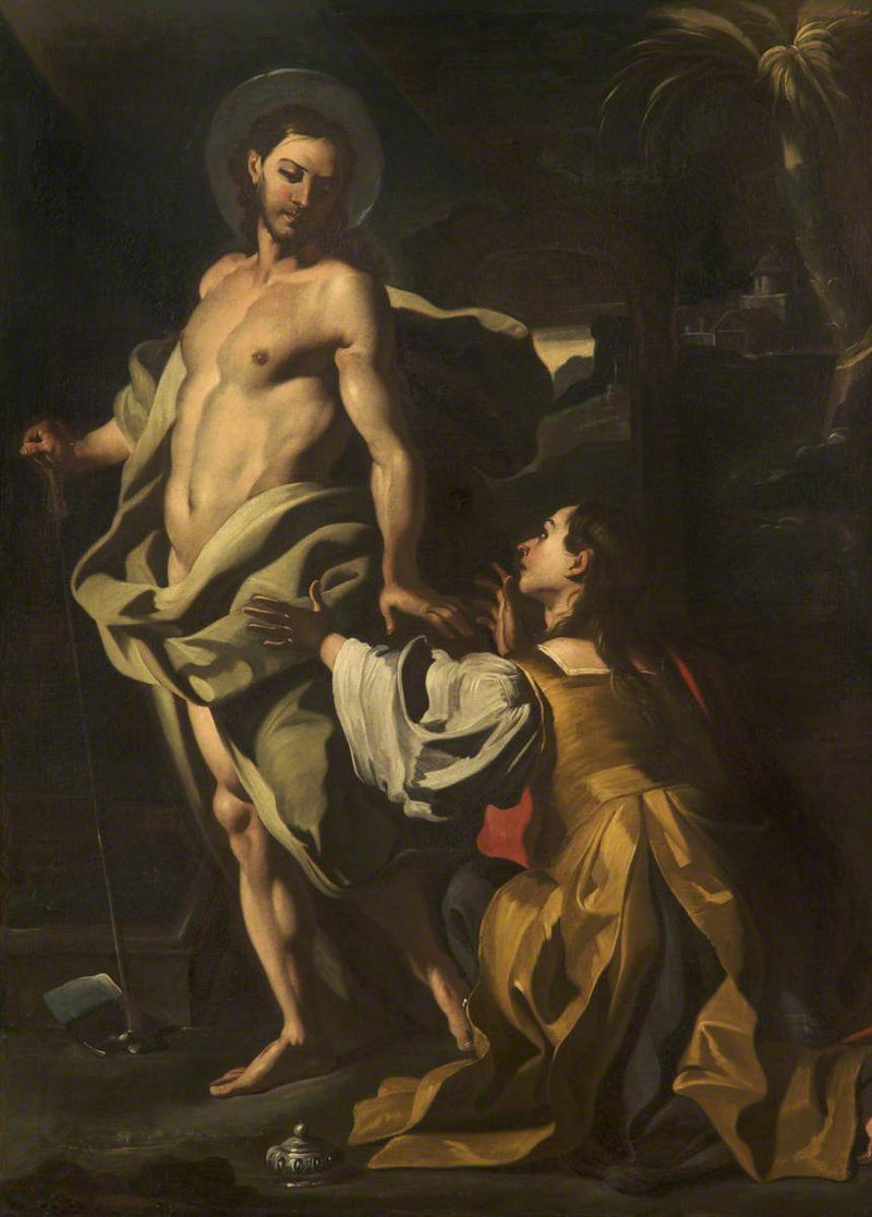 Kristus som visar sig för Maria Magdalena - Francesco Solimena