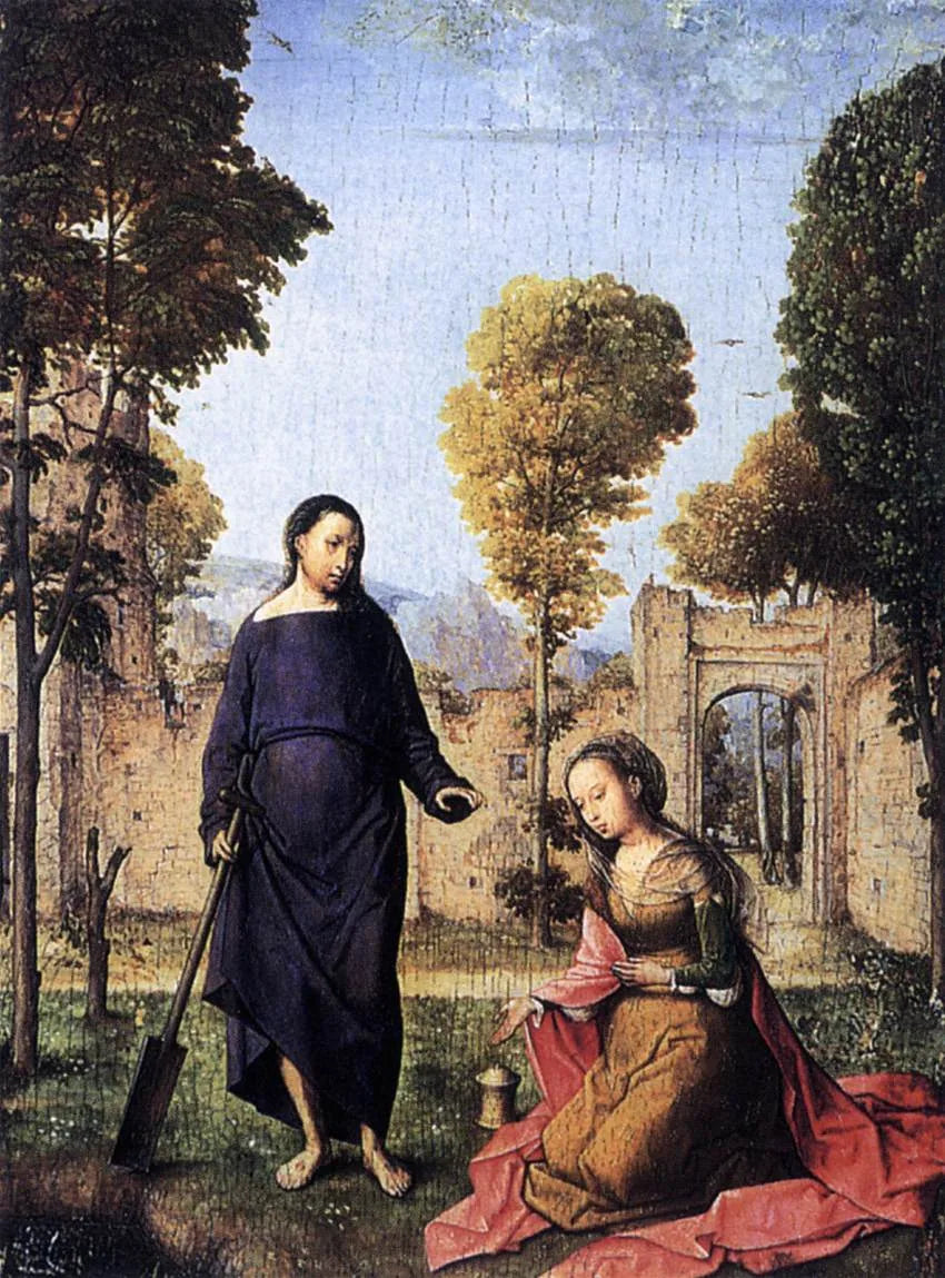 Kristus som uppenbarar sig för Maria Magdalena - Juan de Flandes