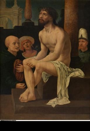 Den sittande Kristus på den kalla stenen - Jan Gossaert