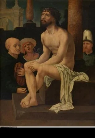 Den sittande Kristus på den kalla stenen - Jan Gossaert