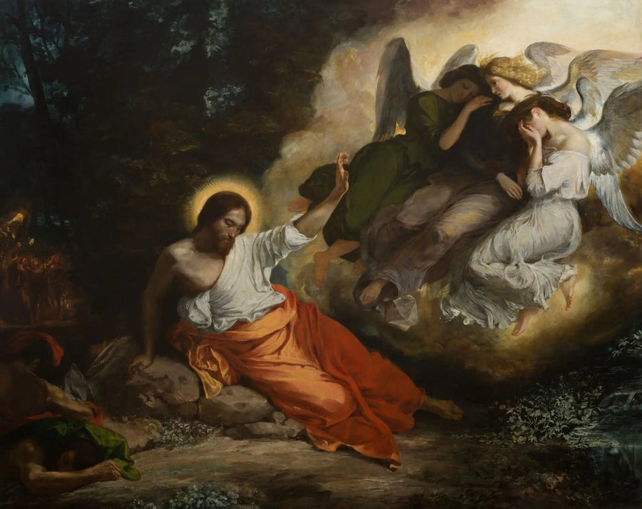 Kristus i Olivträdgården - Eugène Delacroix