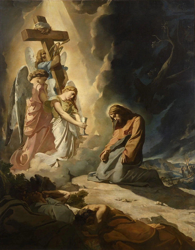 Kristus i Olivträdgården - Théodore Chassériau