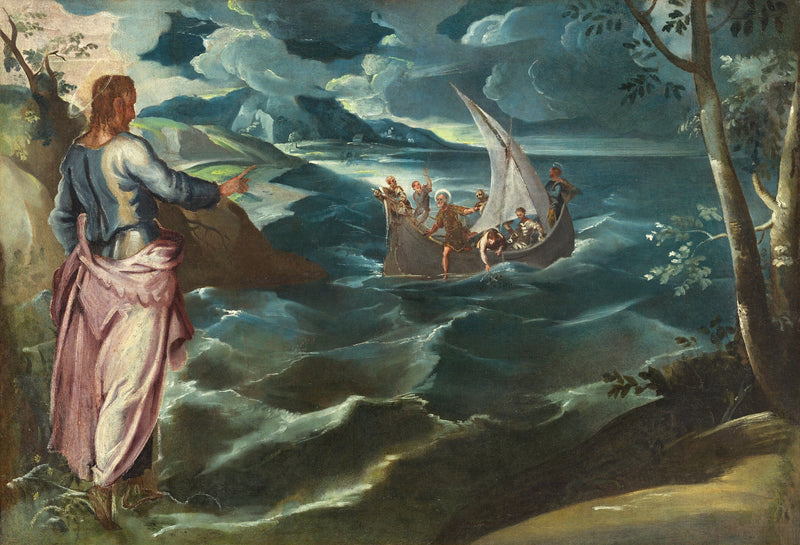 Kristus vid Tiberiasjön - Jacopo Tintoretto