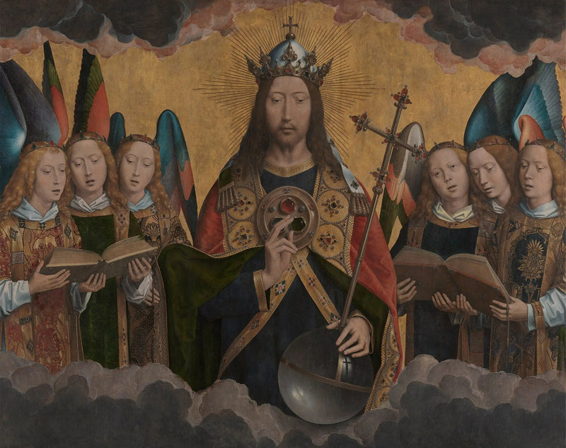 Kristus med sjungande änglar - Hans Memling