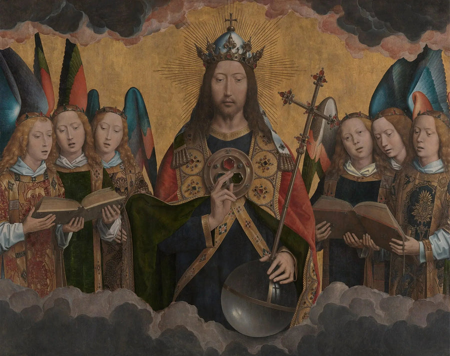 Kristus med sjungande änglar - Hans Memling