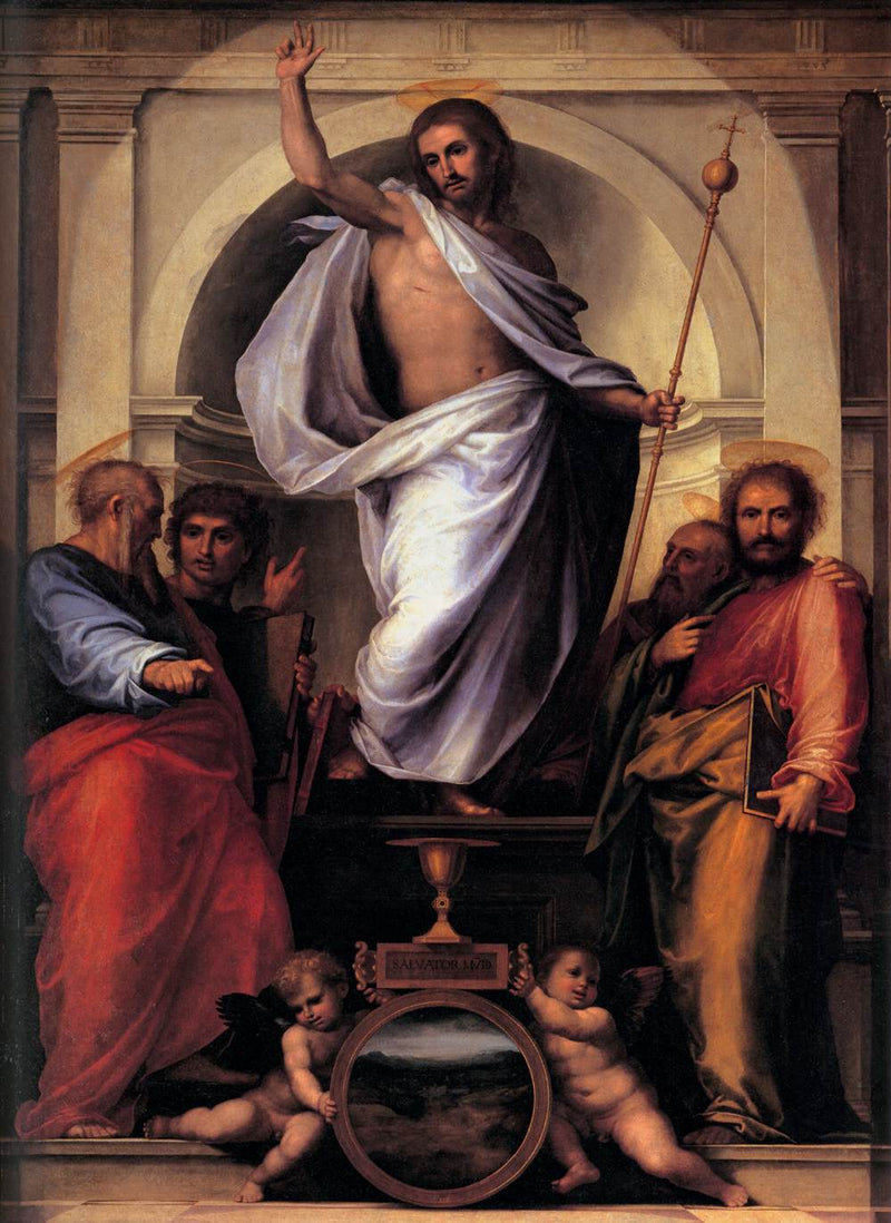 Kristus med de fyra evangelisterna - Fra Bartolomeo