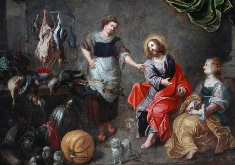 Kristus med Marta och Maria i Betania - Peter Paul Rubens