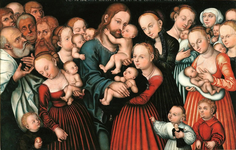 Kristus välsignande barnen - Lucas Cranach den äldre