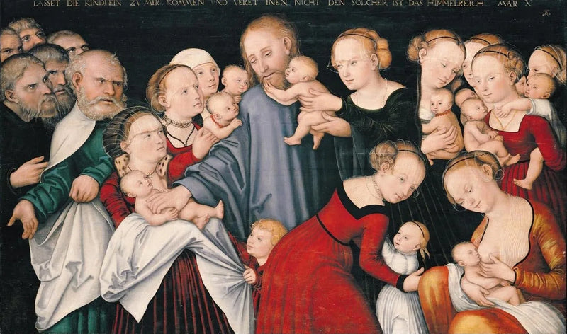 Kristus välsignande barnen - Lucas Cranach den äldre