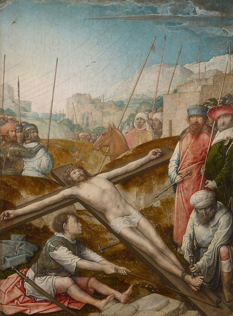 Kristus korsfäst på korset - Juan de Flandes