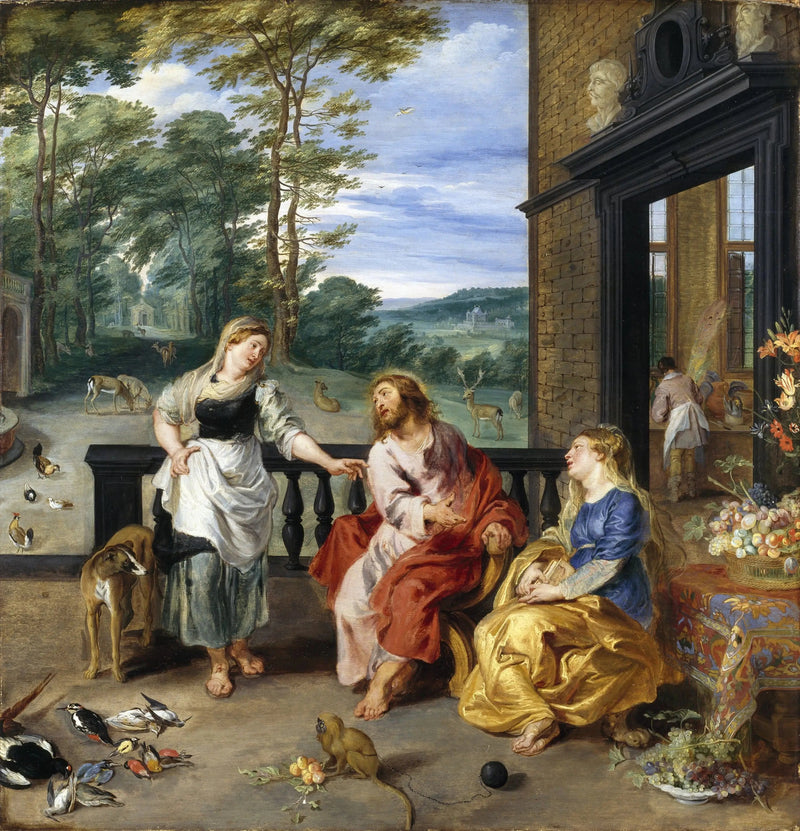 Kristus i Marta och Maria hem - Peter Paul Rubens