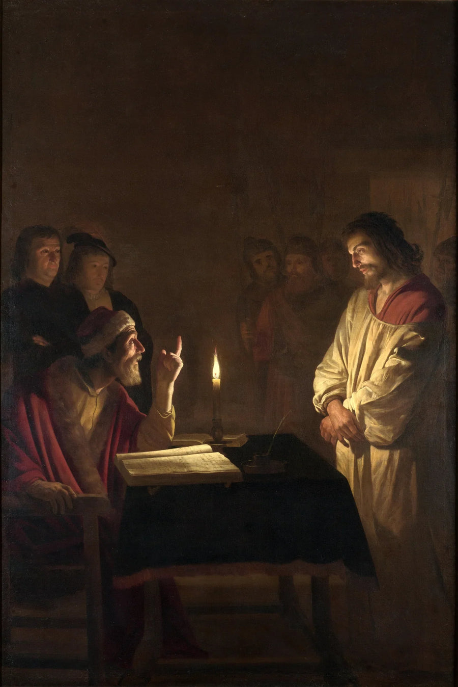 Kristus inför översteprästen - Gerrit van Honthorst