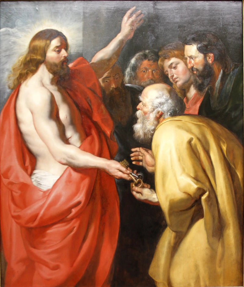 Kristus som ger nycklarna till Sankt Peter - Peter Paul Rubens
