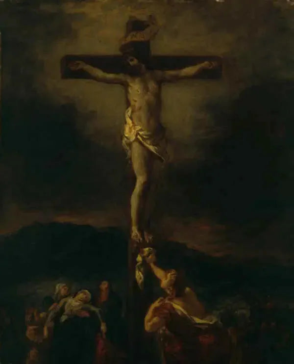 Kristus på korset med de heliga kvinnorna - Eugène Delacroix