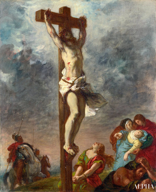 Le Christ en croix - Eugène Delacroix - Reproductions de tableaux et peintures haut de gamme