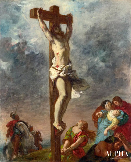 Le Christ en croix - Eugène Delacroix - Reproductions de tableaux et peintures haut de gamme